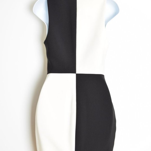 LIKELY dress black and white mod checkerboard twiggy gogo mini dress 4/XS - Picture 5 of 7